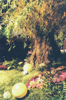 Easter bunny garden