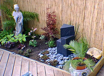 fountain bed, after